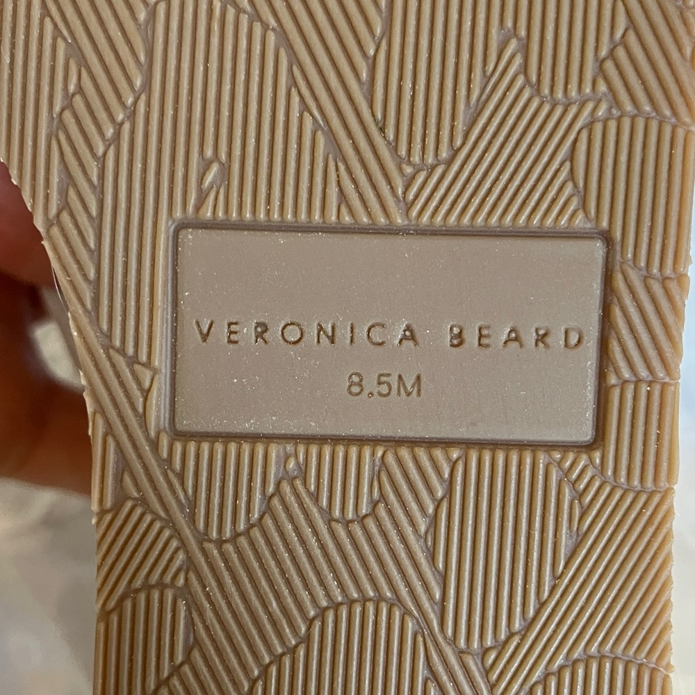 Veronica Beard Metallic Gold Wedge Sandals - Picture 9 of 11